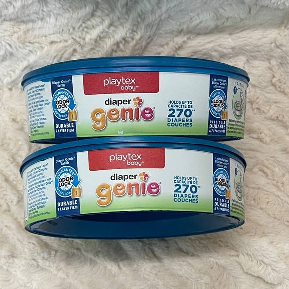 NEW 4 Baby Diaper Genie Refills Complete Elite Essentials Holds 1000+ Playtex + - Picture 1 of 7
